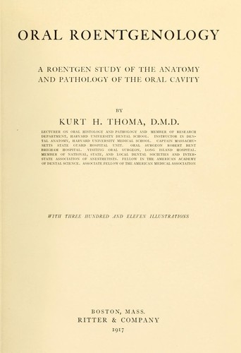 Cover for Oral Roentgenology