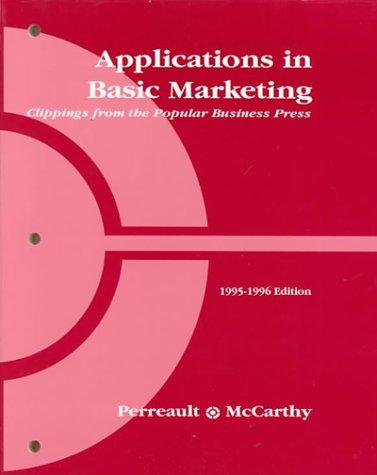 Cover for Applications in Basic Marketing