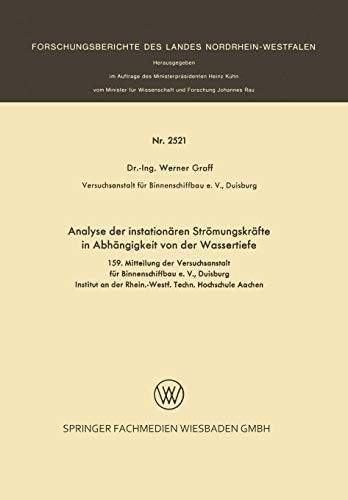 Cover for Analyse der Instationären Strömungskräfte in Abhängigkeit von der Wassertiefe