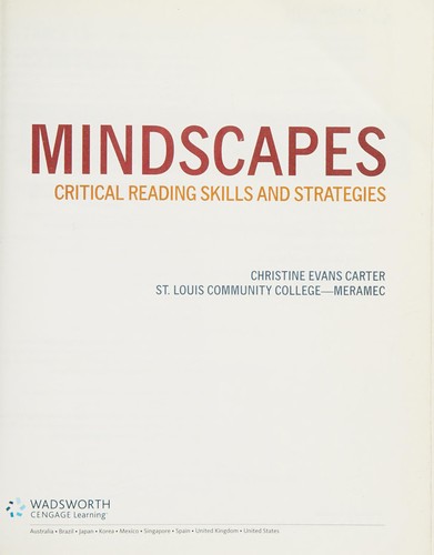Cover for Mindscapes