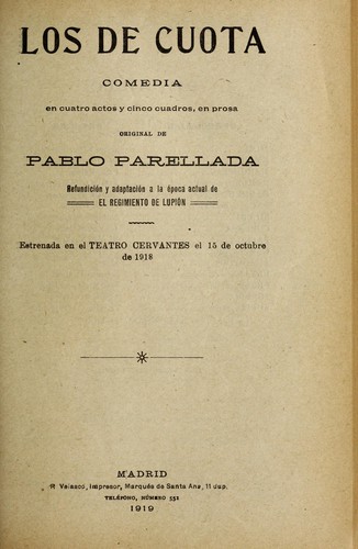 Cover for Los de cuota