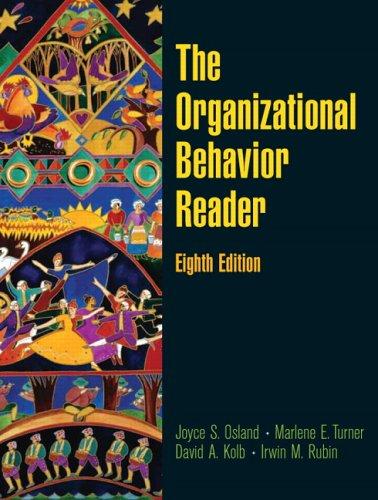 Cover for Organizational Behavior Reader, The (8th Edition)