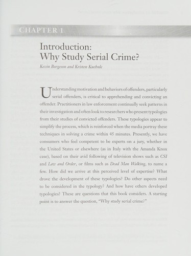 Cover for Serial offenders