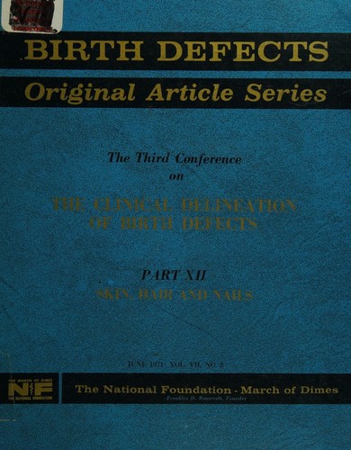 Cover for The Third Conference on the Clinical Delineation of Birth Defects