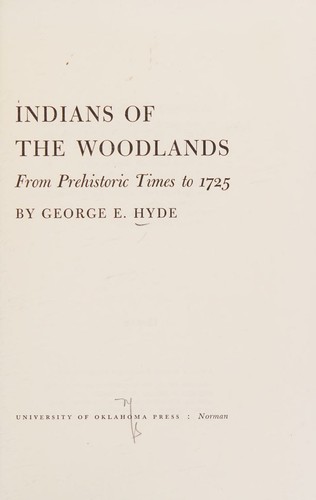 Cover for Indians of the woodlands