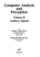 Cover for Computer analysis and perception