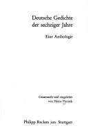 Cover for Deutsche Gedichte Der Sechziger Jahre
