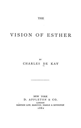 Cover for The vision of Esther