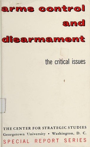 Cover for Arms control and disarmament