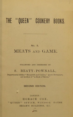 Cover for Meats and game