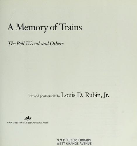 Cover for A memory of trains