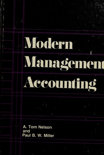 Cover for Modern management accounting