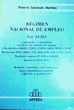 Cover for Régimen nacional de empleo