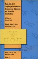 Cover for Alpha-keto acid dehydrogenase complexes