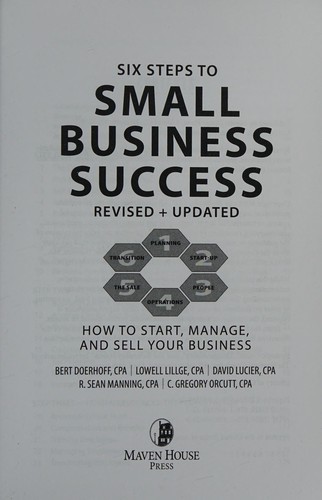 Cover for Six steps to small business success