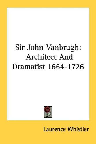 Cover for Sir John Vanbrugh