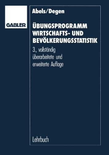 Cover for Übungsprogramm Wirtschafts- und Bevölkerungsstatistik
