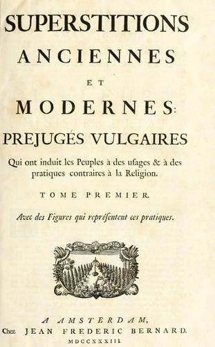 Cover for Superstitions anciennes et modernes