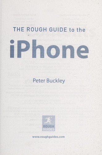 Cover for The rough guide to the iPhone