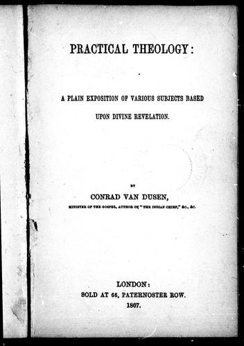 Cover for Practical theology