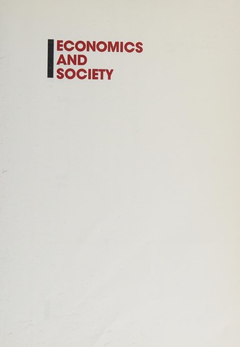 Cover for Economics and society