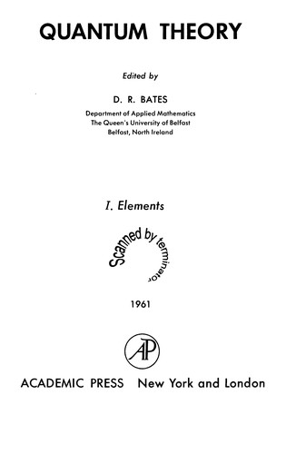 Cover for Quantum theory.