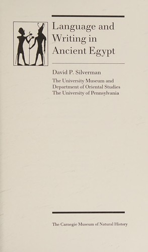 Cover for Language and writing in ancient Egypt