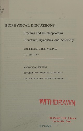 Cover for Proteins and nucleoproteins
