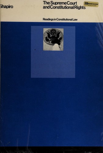 Cover for The Supreme Court and constitutional rights