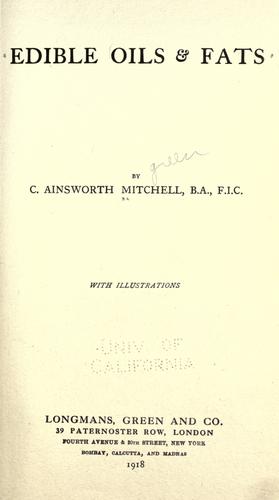 Cover for Edible oils & fats