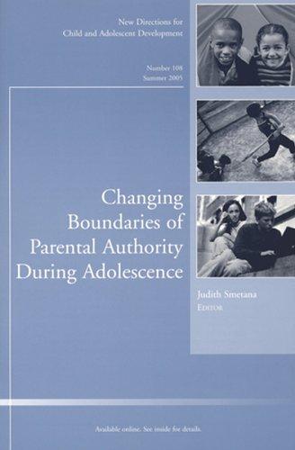 Cover for Changing Boundaries of Parental Authority During Adolescence