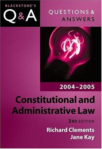 Cover for Constitutional and Administrative Law