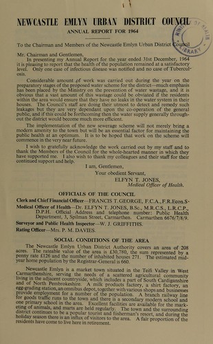 Cover for [Report 1964]