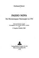 Cover for Passio nova