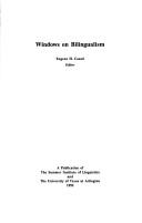 Cover for Windows on bilingualism