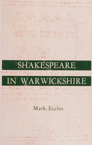 Cover for Shakespeare in Warwickshire.