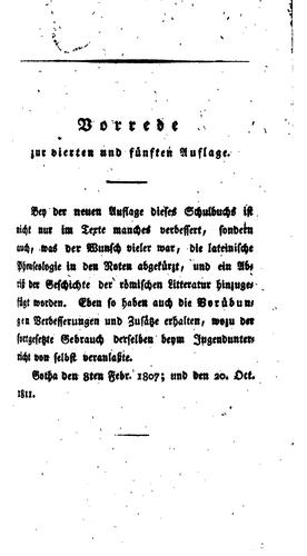 Cover for Anleitung zum uebersetzen aus dem Deutschen ins lateinische