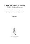 Cover for A study and edition of selected Middle English sermons