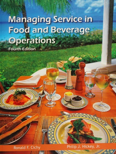 Cover for Managing service in food and beverage operations