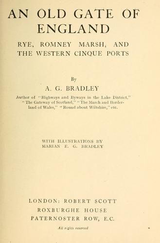 Cover for An old gate of England
