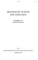 Cover for Archaische Plastik der Griechen