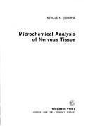 Cover for Microchemical analysis of nervous tissue