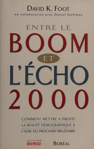 Cover for Entre le boom et l'écho 2000