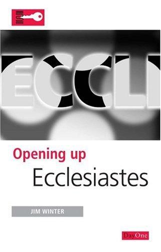Cover for Opening Up Ecclesiastes