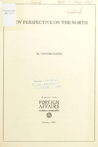 Cover for New perspective on the North