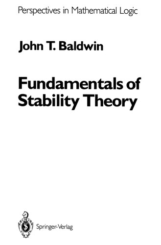 Cover for Fundamentals of stability theory