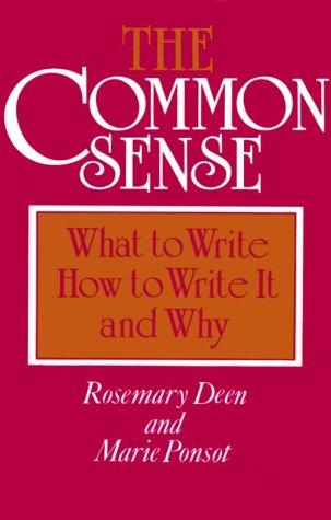 Cover for The common sense