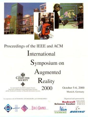 Cover for IEEE and Acm International Symposium on Augmented Reality