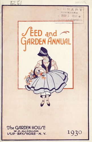 Cover for Seed and garden annual, 1930