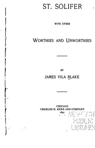 Cover for St. Solifer with other worthies and unworthies